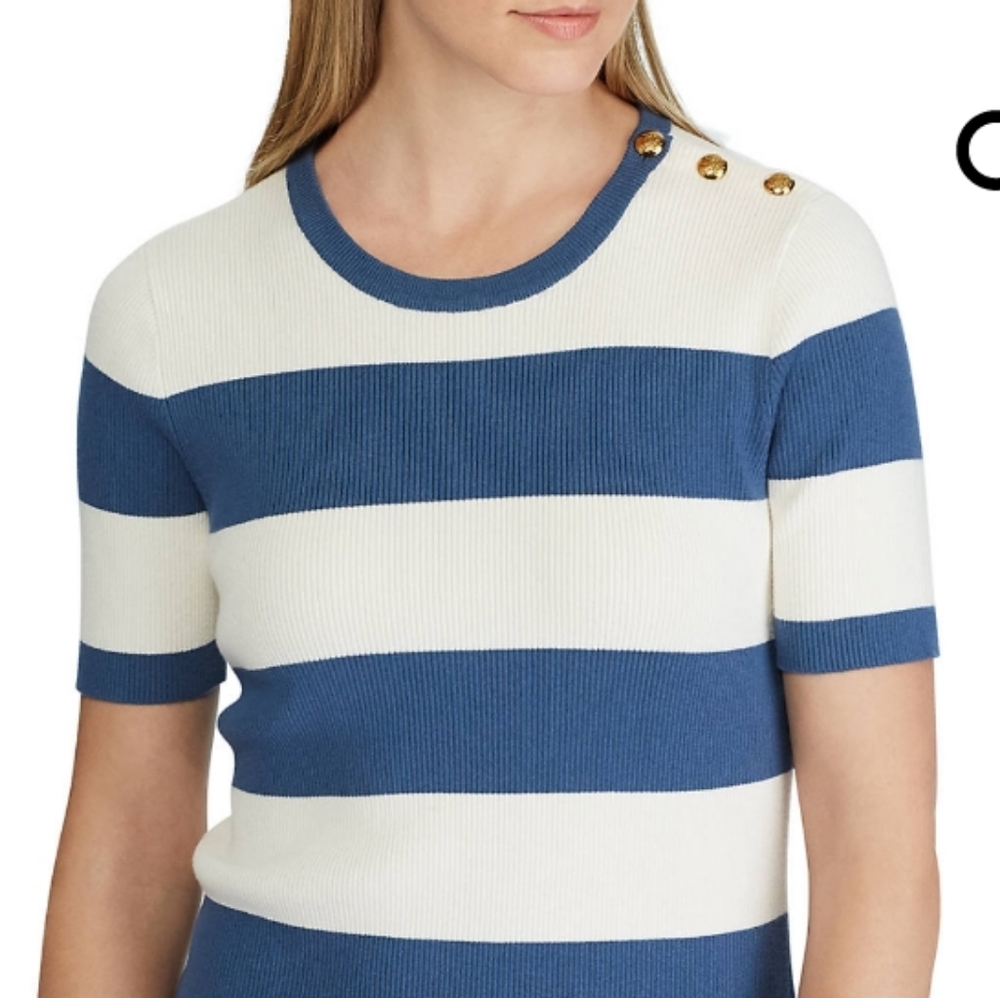 🆕️ Lauren Ralph Lauren Madara Stripe - Picture 3 of 9